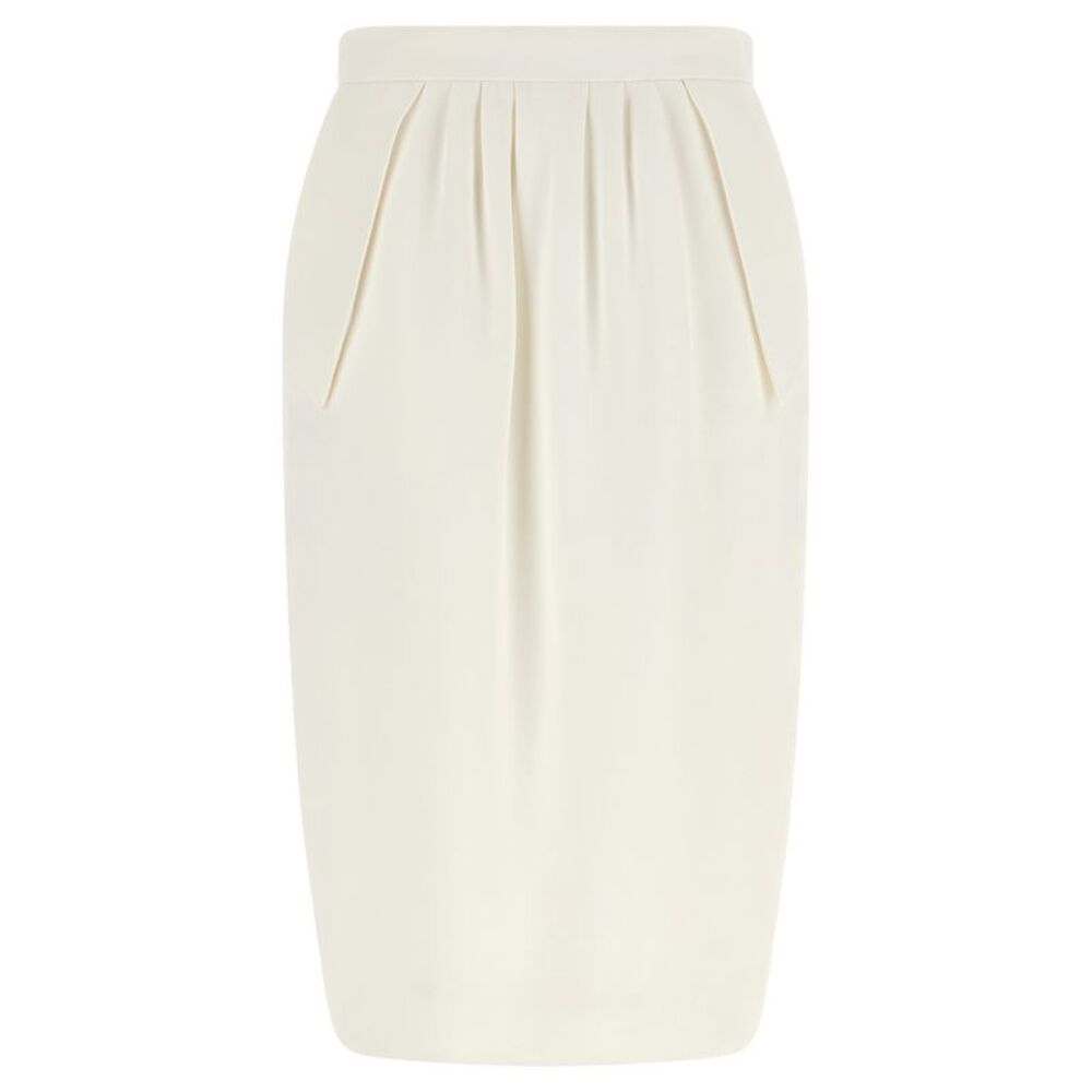 Stella McCartney White Polyester Midi Women's Skirt